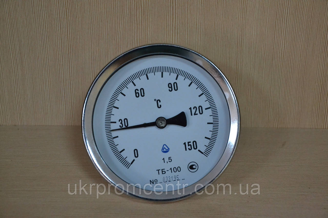 Термометр біметалевий ТБ-100 осьовий