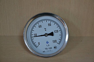 Термометр біметалевий ТБ-100 осьовий