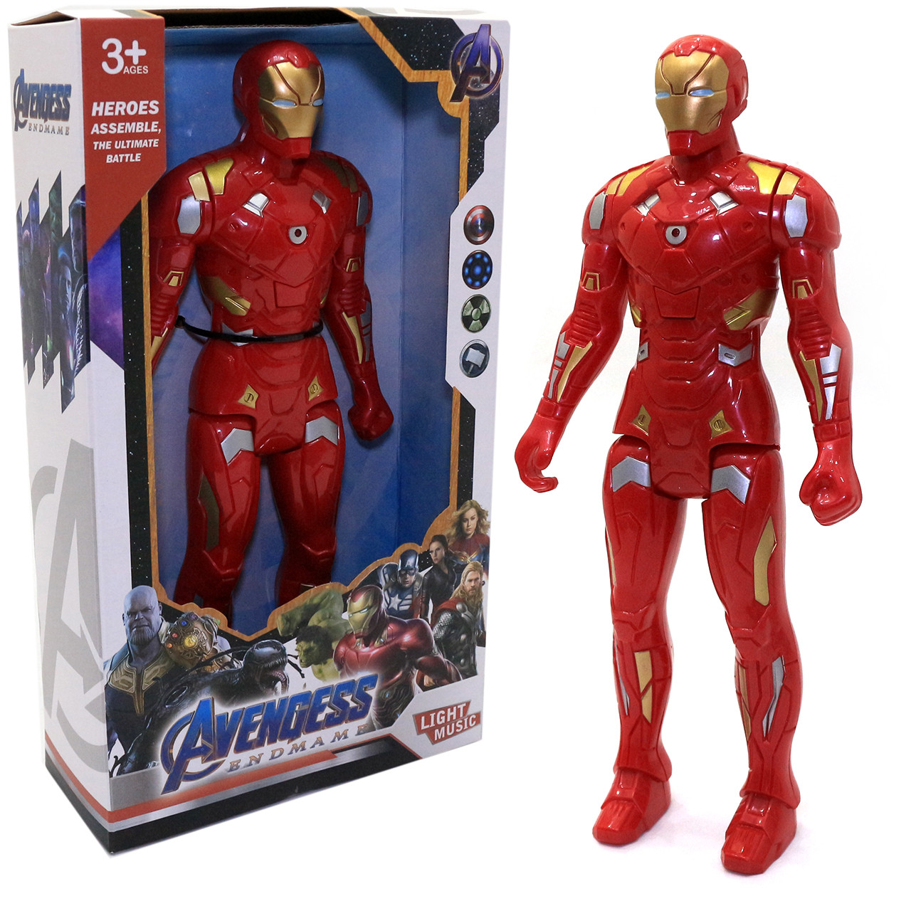 Игровая фигурка Железный человек Avengers Marvel Iron Man игрушка Мстители звук 30 см (206)