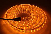Діодна стрічка в силіконі з потужними лэд лампочками 12  вольт Жовтий