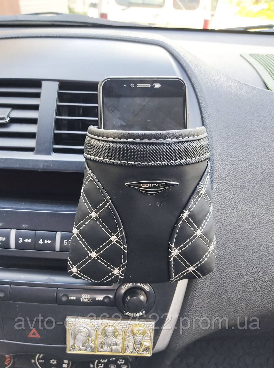 Сумочка под телефон на решетку вентиляции в автомобиль. Держатель под ...