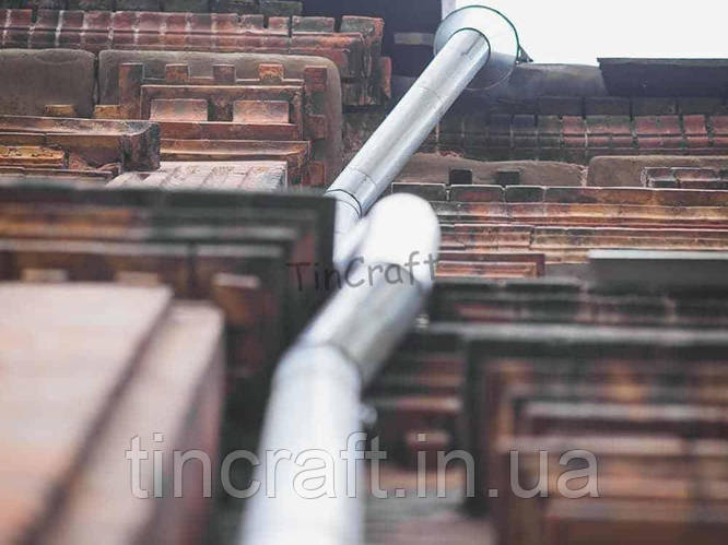 Купить Труба водосточная Ø100 мм из оцинкованной стали толщиной 0.4 мм ...