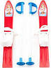 Набір лижний дитячий MARMAT 60 см (лижі +кріплення+ палки) жовті, фото 2