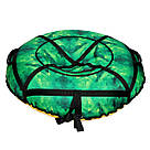 Надувна ватрушка 100 см зелений кристал" (Оксфорд, ПВХ) пончик для катання з гірки, фото 4