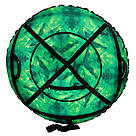 Надувна ватрушка 100 см зелений кристал" (Оксфорд, ПВХ) пончик для катання з гірки, фото 6