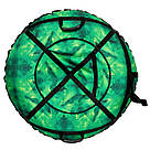 Надувна ватрушка 100 см зелений кристал" (Оксфорд, ПВХ) пончик для катання з гірки, фото 7