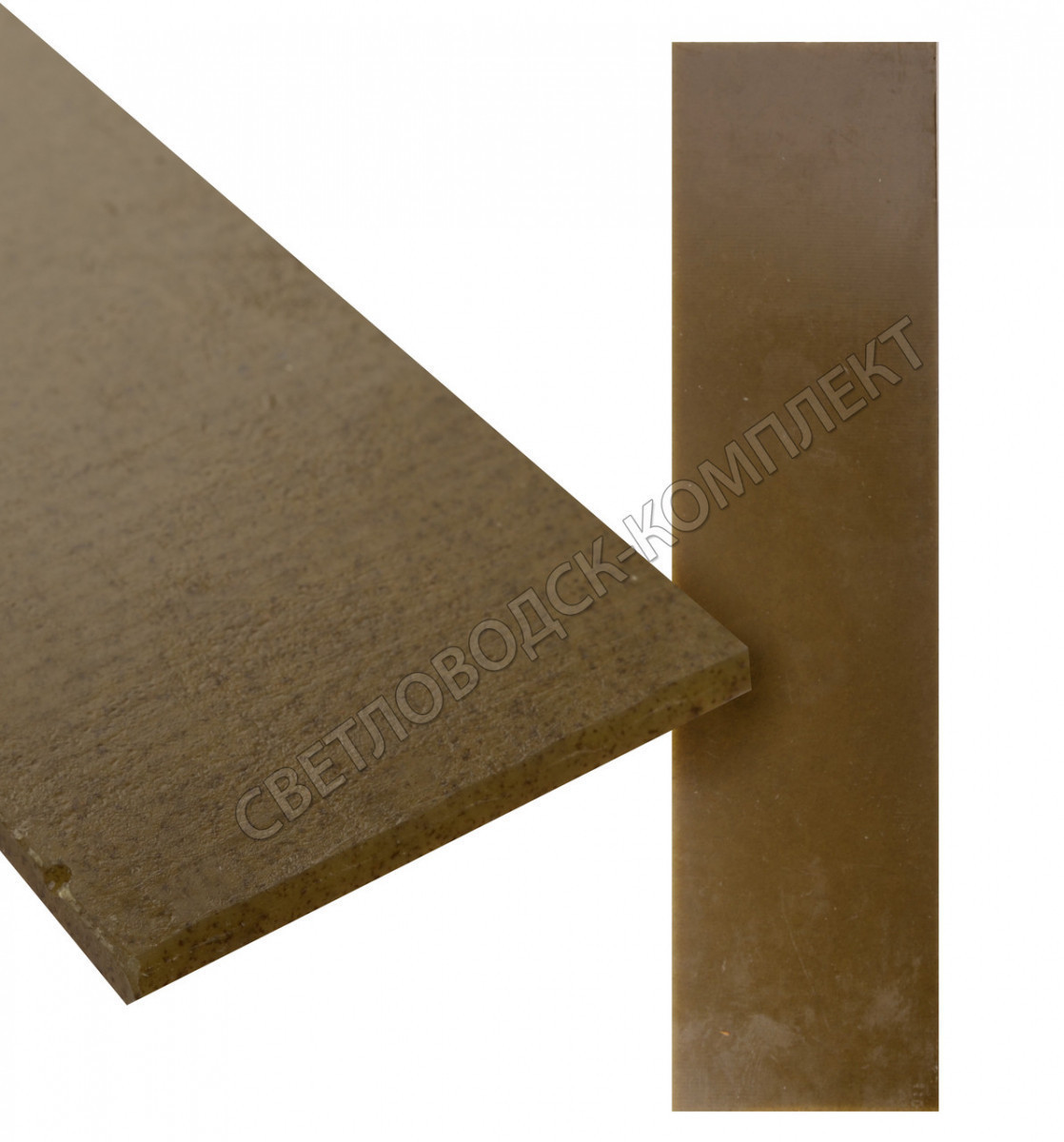 Поліуретан листовий шпальт Lux Шостка р. 400*100*3 мм, кол. коричневий