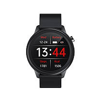 Розумний годинник Lemfo F81 Silicone з тонометром і пульсоксиметром (Midnight Black), фото 3