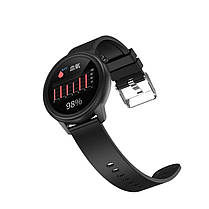 Розумний годинник Lemfo F81 Silicone з тонометром і пульсоксиметром (Midnight Black), фото 4
