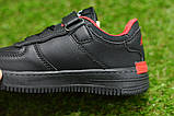 Дитячі кросівки аналог Nike Air Force 1 Shadow black найк аїр форс шадоу чорний р34-35, фото 5