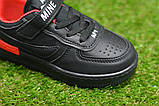 Дитячі кросівки аналог Nike Air Force 1 Shadow black найк аїр форс шадоу чорний р34-35, фото 7