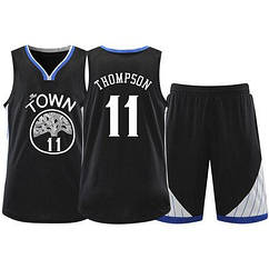 Чорна баскетбольна форма Томпсон 11 Голден Стейт 2022 Thompson Golden State Warriors