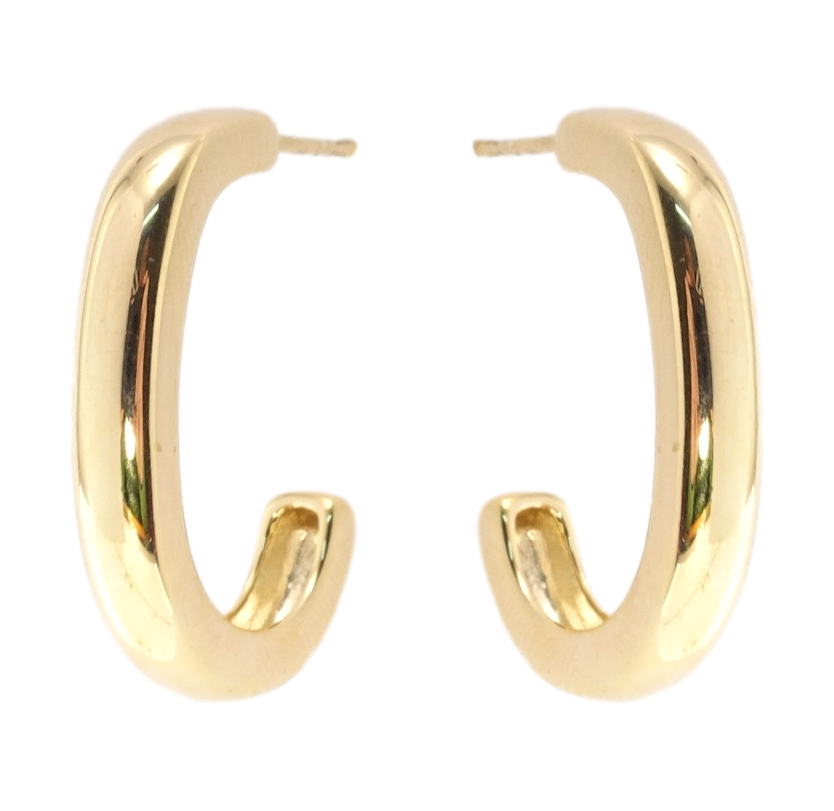 Сережки Xuping JEAN GOUJON Позолота 14K пусети "колечки"