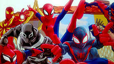 Дитячі наклейки на стіну, двері, шафу, вікна "Людина-павук Spider-Man" (лист 42*60 см), фото 4