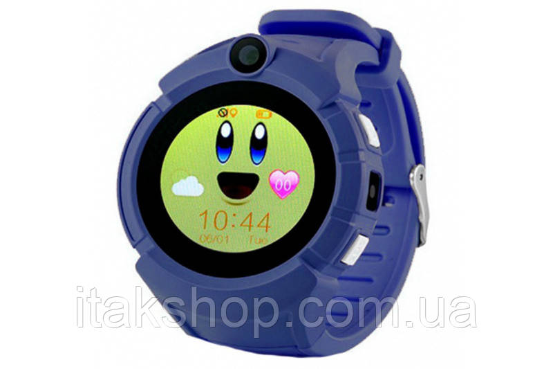 Дитячий розумний годинник Smart Baby Watch Q360 з GPS-трекером, камерою, ліхтариком (Синій)