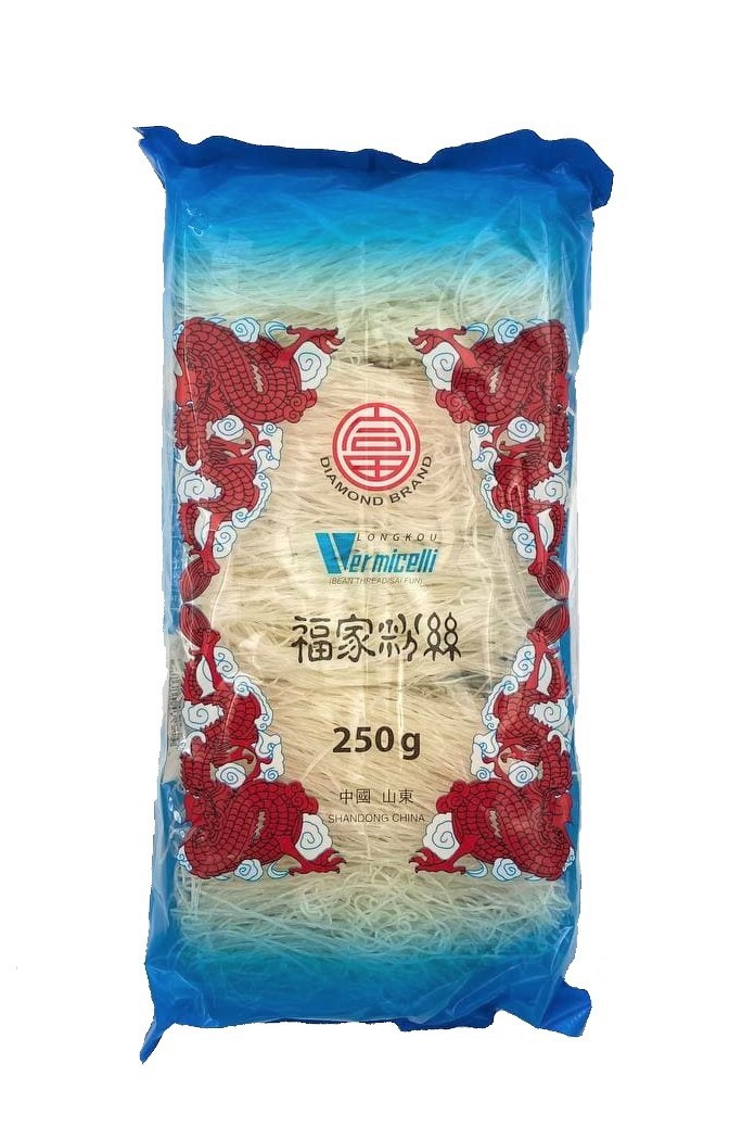 Локшина соєва скляна (фунчоза) Vermicelli SHUNHE Longkou 250 г