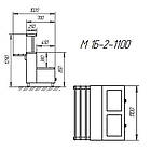 Марміт М 1Б-2-1100-КР Д "Класік декор", марміт для перших страв, електричний марміт з двома круглими конфорками, фото 3
