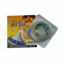 Презервативи з вусиками пухирцями шипами DEUX, фото 3