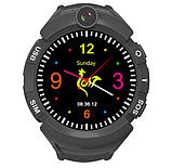 Дитячі розумні годинник Smart Baby Watch Q360 з GPS-трекером, камерою, ліхтариком (Чорний), фото 6