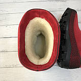 Зимові дитячі гумові чоботи на хутрі Husky Alisa Line червоний розміри 25-36, фото 4
