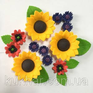 Прикраси на торт набір "Сонячний", фото 1