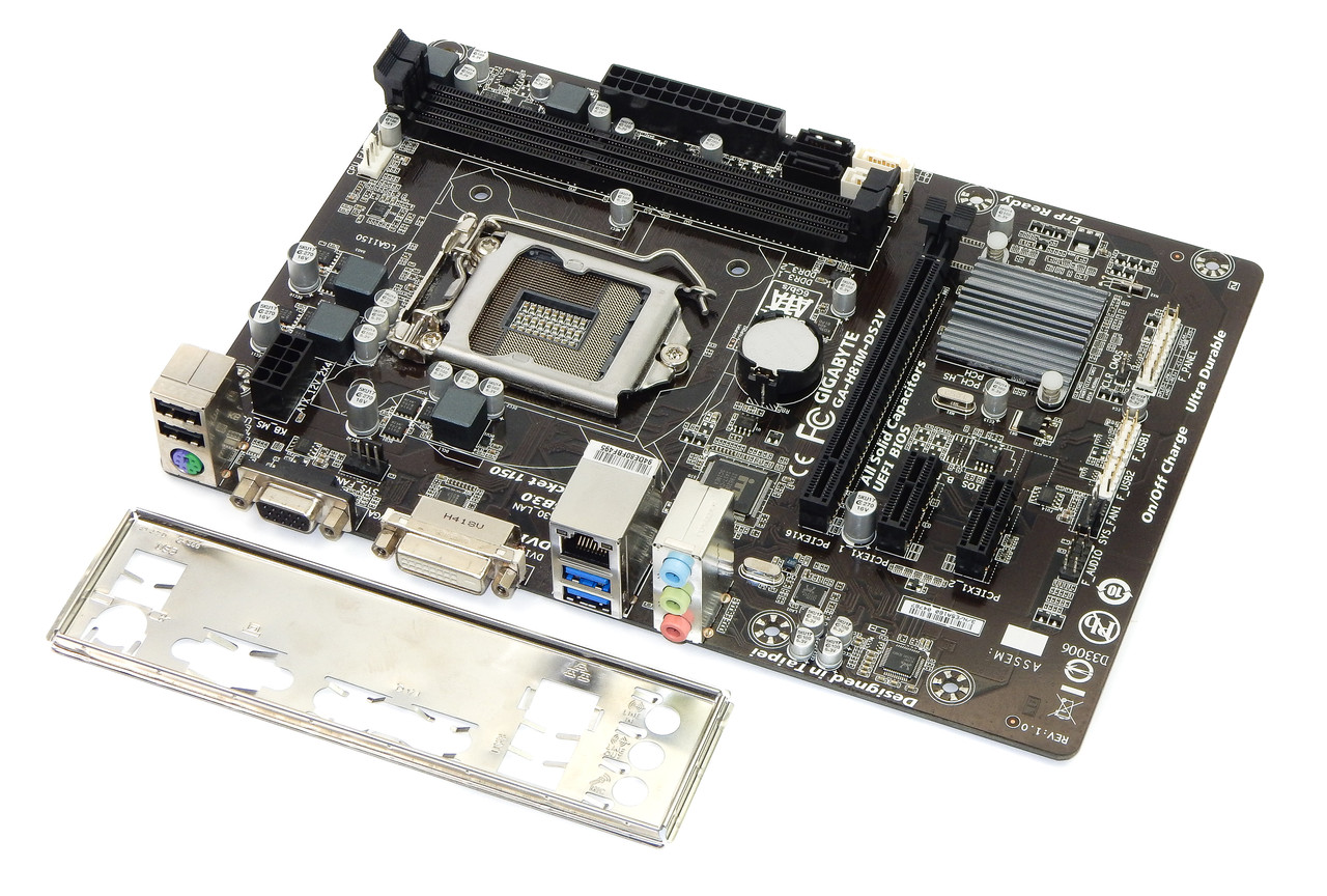 Материнська плата Gigabyte GA-H81M-D2W (s1150, H81, PCIe 2.0 x16, SATA-3, USB3.0) +планка