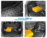 Килимок в багажник для Hyundai Tucson III 2015-2020 (повнорозмірна запаска), фото 3