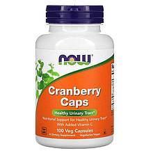 Журавлина NOW Foods "Cranberry Caps" для здоров'я сечовивідних шляхів, 1400 мг (100 капсул)