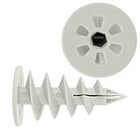 Дюбель спіральний який вкручується 50 мм для пінопласту та мінеральної вати Wkret-met в упаковці 10 штук, фото 8