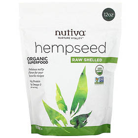 Органічне очищене насіння, Nutiva Hemseed (340 г)