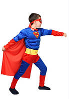 Дитячий карнавальний костюм Супермена з м'язами на зріст 95-135
