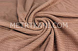Відріз Бавовняне полотно "Косичка", коричневого кольору 90*115 см, фото 6