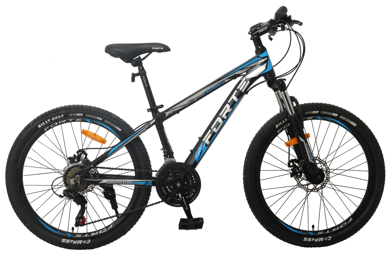 Велосипед Forte Fighter МТВ 24"/15" (117103) чорно-синій