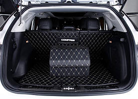 Органайзер складаний для багажника авто Чорний з білим, 40.5*30*29 см