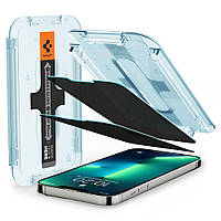 Захисне скло Spigen для iPhone 16e/ 14 / 13 / 13 Pro - EZ FIT GLAS.tR Privacy (2 шт), (AGL03388)