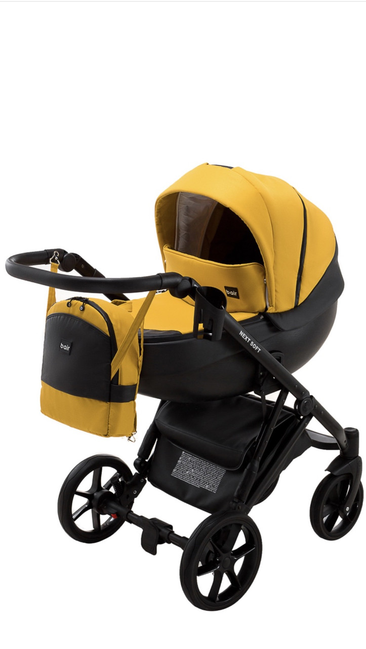 Дитяча коляска 2 в 1 Bair Next Soft 34 гірчичний, фото 1