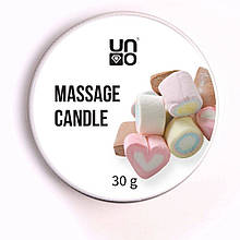 Масажна свічка для тіла і рук з ароматом, 30 гр. №1 Bubble (Диня + Ківі)