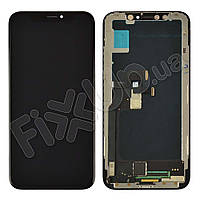 Дисплей для iPhone X (5.8) з тачскріном в зборі, колір чорний, TFT