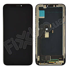 Дисплей для iPhone X (5.8) з тачскріном в зборі, колір чорний, TFT