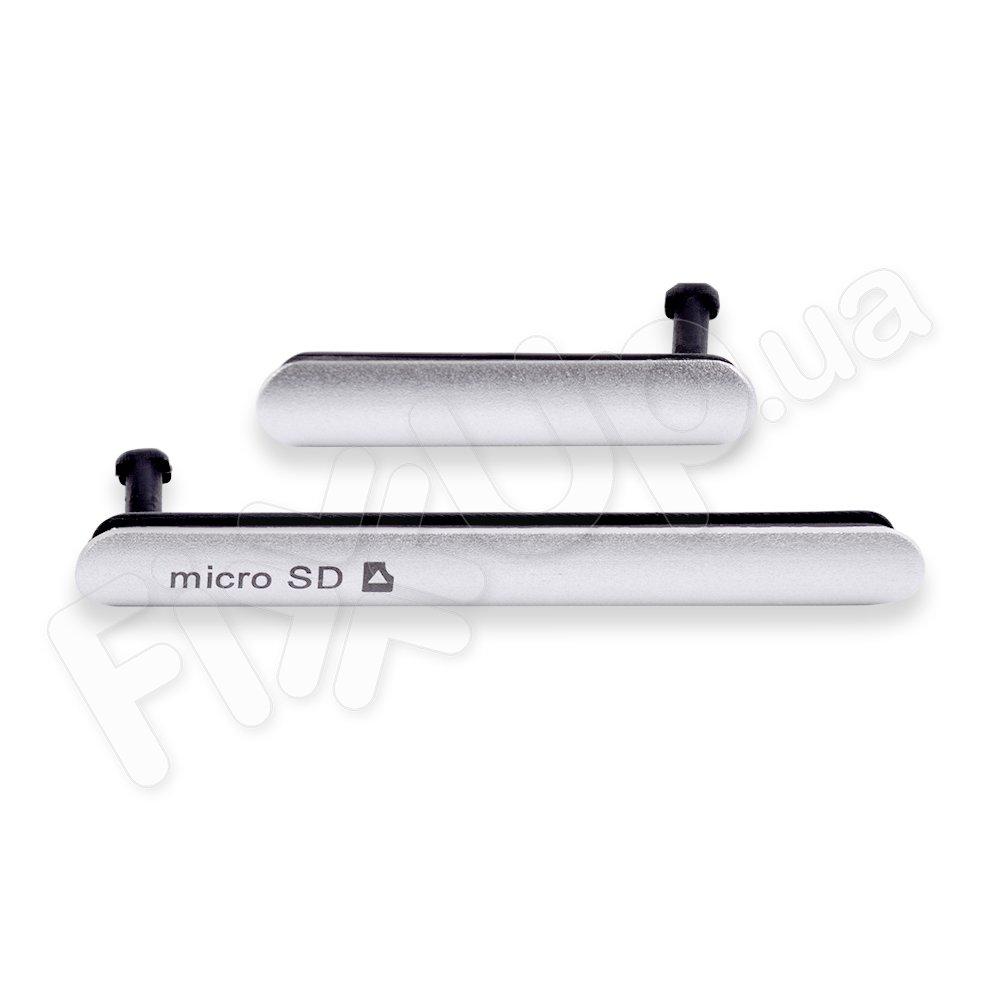 Бічна заглушка Sony D6603, D6643, D6653 Xperia Z3, колір срібло