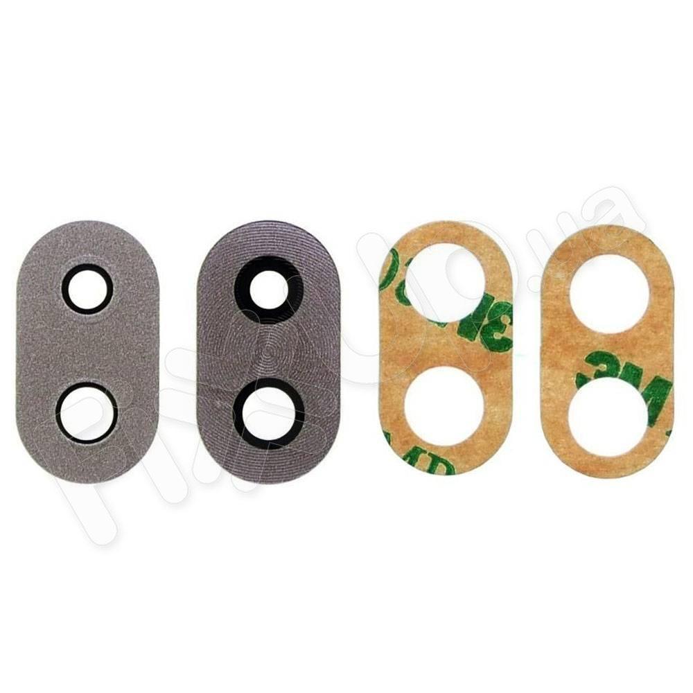 Скло камери для Huawei Honor 6X (BLN-AL10), колір сірий, у рамці