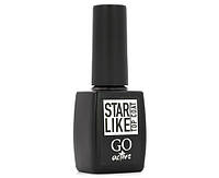 Топ для гель-лака без липкого слоя GO Active Starlike Top Coat 01 Silver с шиммером, 10 мл