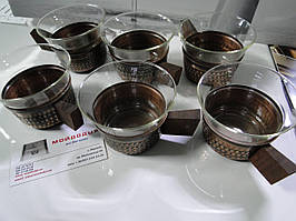 Чайний мідний сервіз Schott & Gen Mainz Jenaer Glas (мідь)