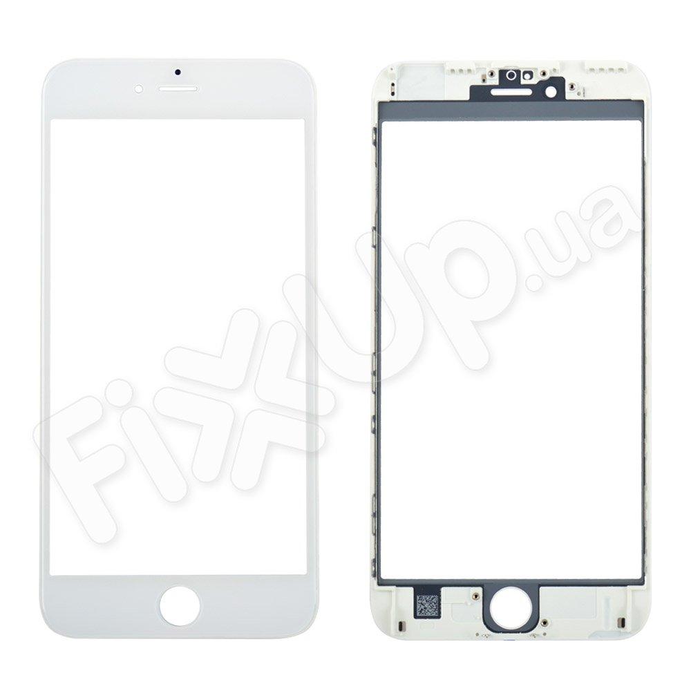 Скло корпусу з рамкою та OCA для iPhone 6S Plus, колір білий