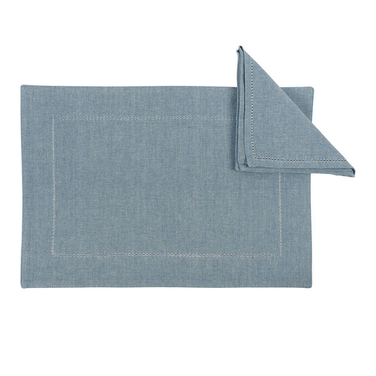 Набір 2 серветок "Americano" блакитний New Chambray Centrotex S&G, фото 1