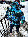 Куртка-анорак мужская синяя осень-весна-зима с принтом Thrasher, фото 2