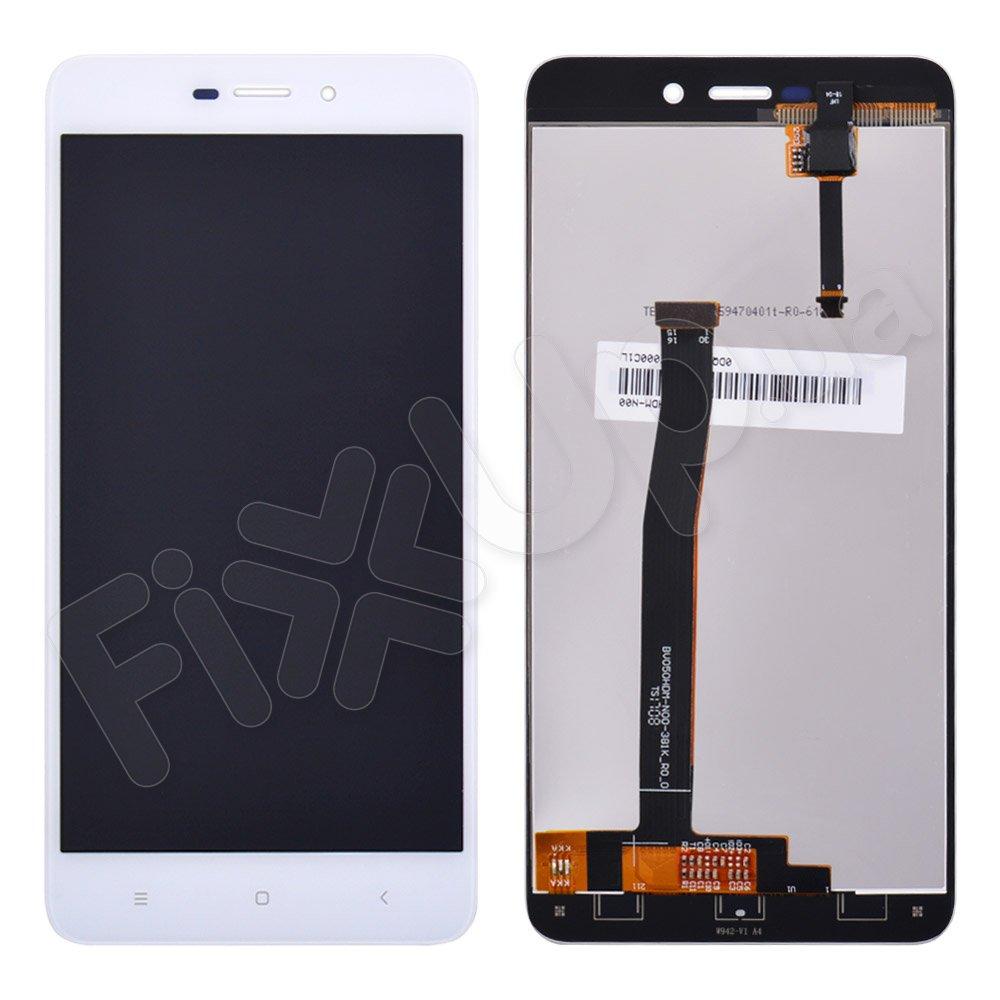 Дисплей для Xiaomi Redmi 4A з тачскріном в зборі, колір білий, копія високої якості