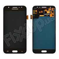 Дисплей для Samsung J500F, J500M/DS Galaxy J5 (2015) с тачскрином в сборе, цвет черный, IPS (TFT)