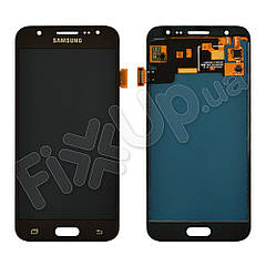 Дисплей для Samsung J500F, J500M/DS Galaxy J5 (2015) з тачскріном в зборі, колір чорний, TFT c регулюванням