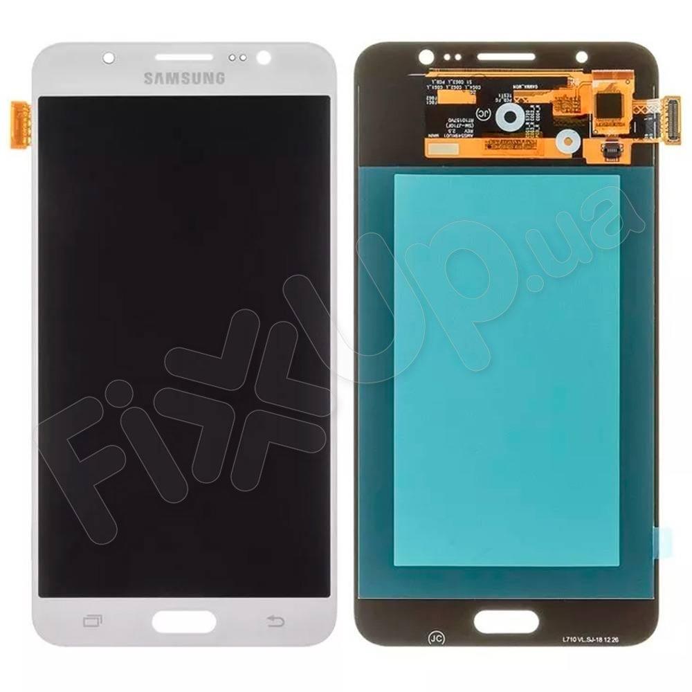 Дисплей для Samsung J710F, J710H, J710M /DS Galaxy J7 (2016) з тачскріном в зборі, колір білий, IPS (TFT)